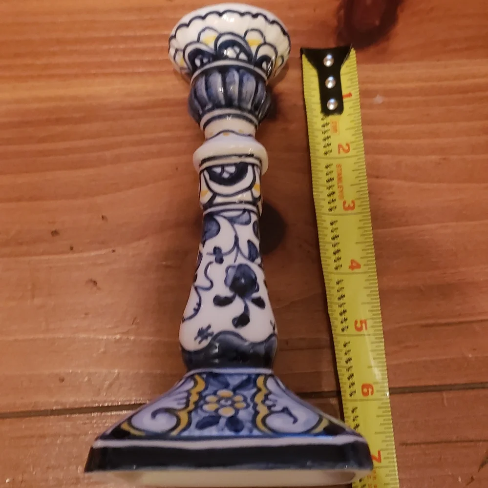 Williams Sonoma Azulejo taper candle holder